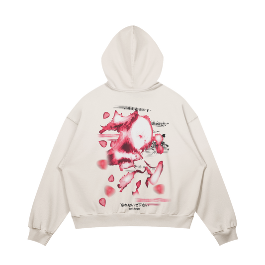 Crimson Petals Hoodie Light